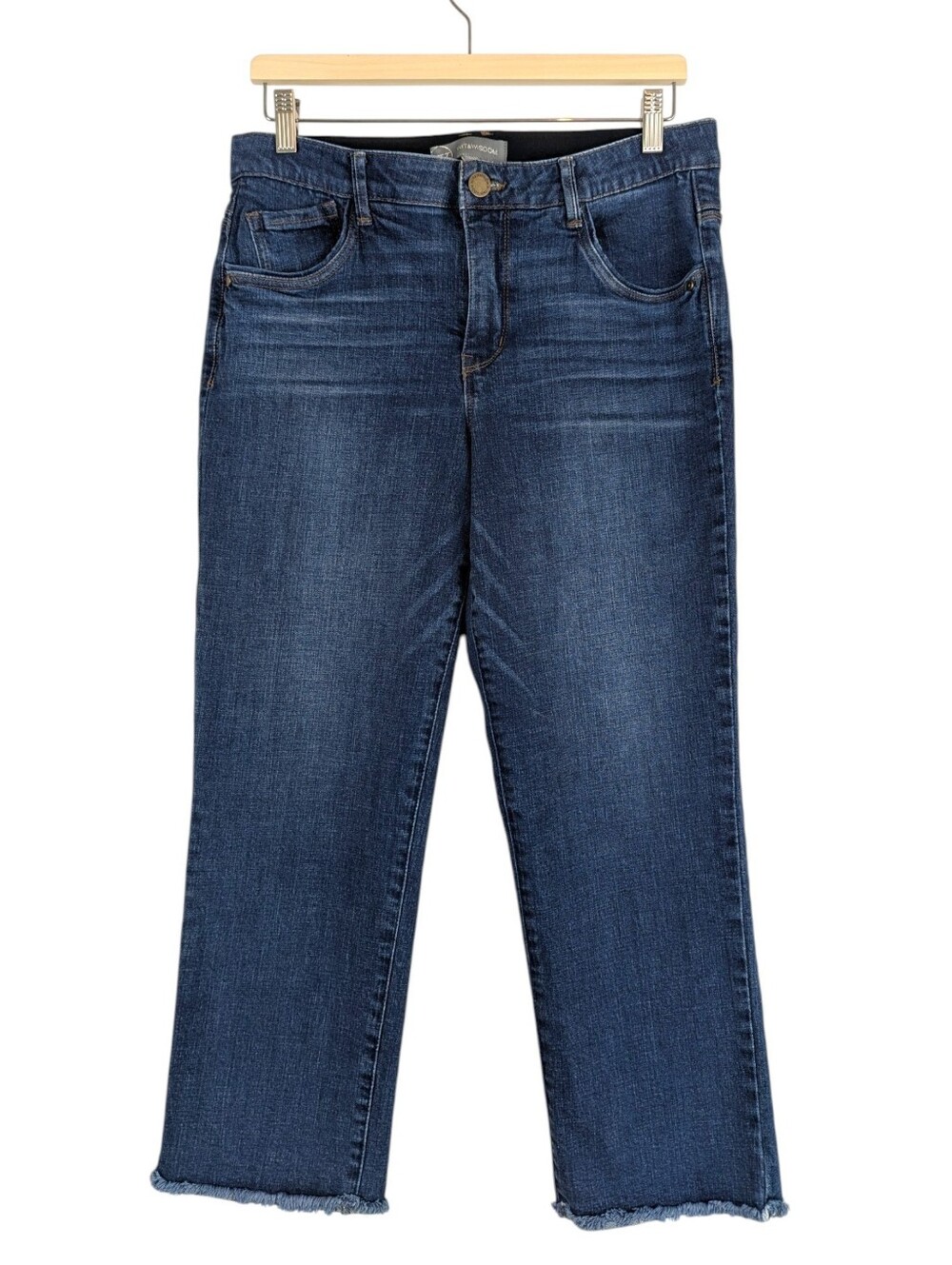 Wit & Wisdom Jeans Denim Cropped High-Rise Straight Leg Petite Size 10P